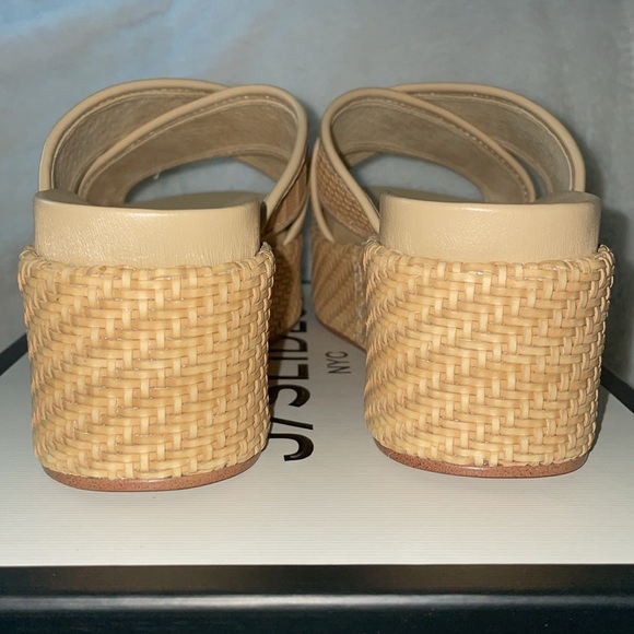 NWT J/SLIDES QUACKIE Natural Vegan Luxe Sandal - Picture 10 of 16